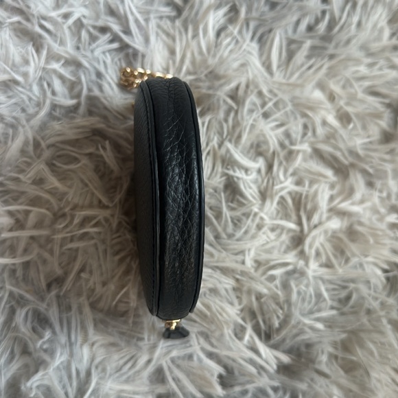 Coach Black Zodiac Capricorn Leather Coin Purse with Gold Chain - Picture 4 of 5